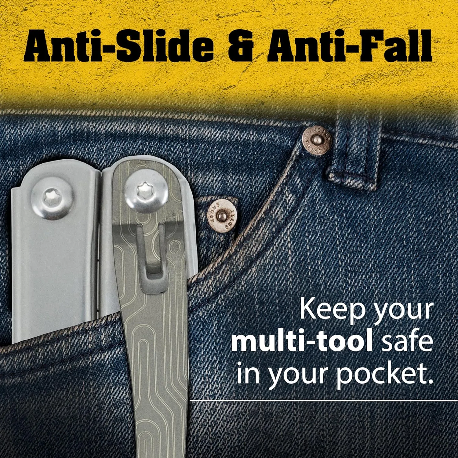 Donk! Titanium Pocket Clip. Made for Leatherman Wingman & Leatherman Sidekick. 5 Designs to Customize Your Multi-Tool. Extra Carry Options 'Norwegian Wood Silver Etch'
