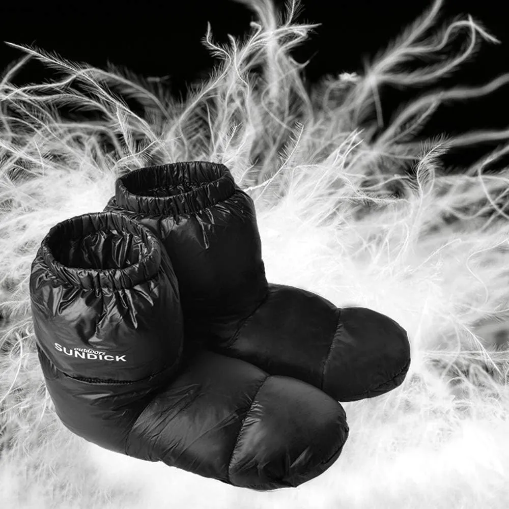 doorslay Down Booties Warm Socks for Men Women, Ultralight Sleeping Sock for Winter Camping, Backpacking, Soft & Cozy Camp Tent Bag Down Slippers Foot Warmer
