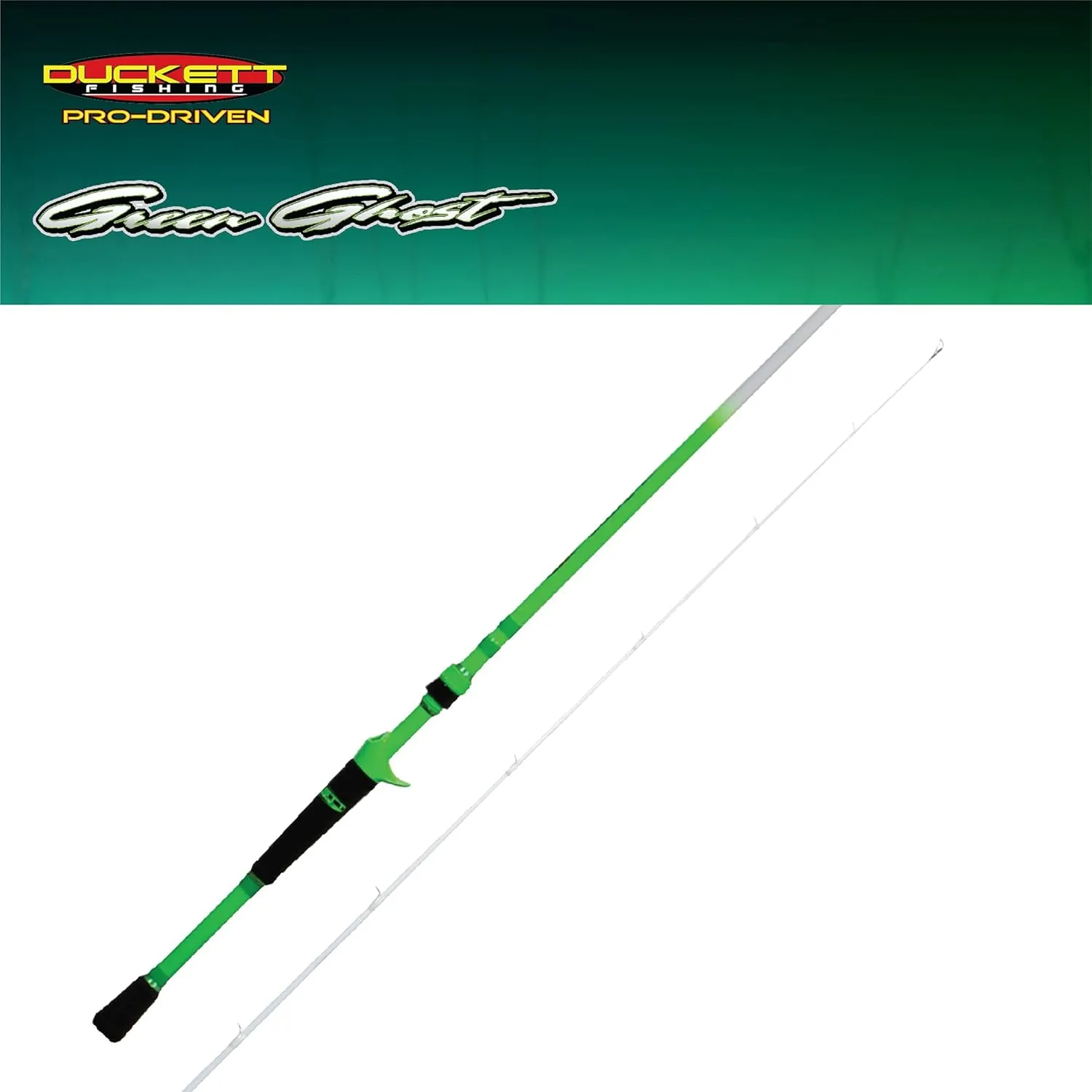 DUCKETT FISHING Green Ghost Angling Fishing Rods |True Split Reel Seat, Sensi-Touch Blanks - Available in Spinning, Casting & Crankin' Options