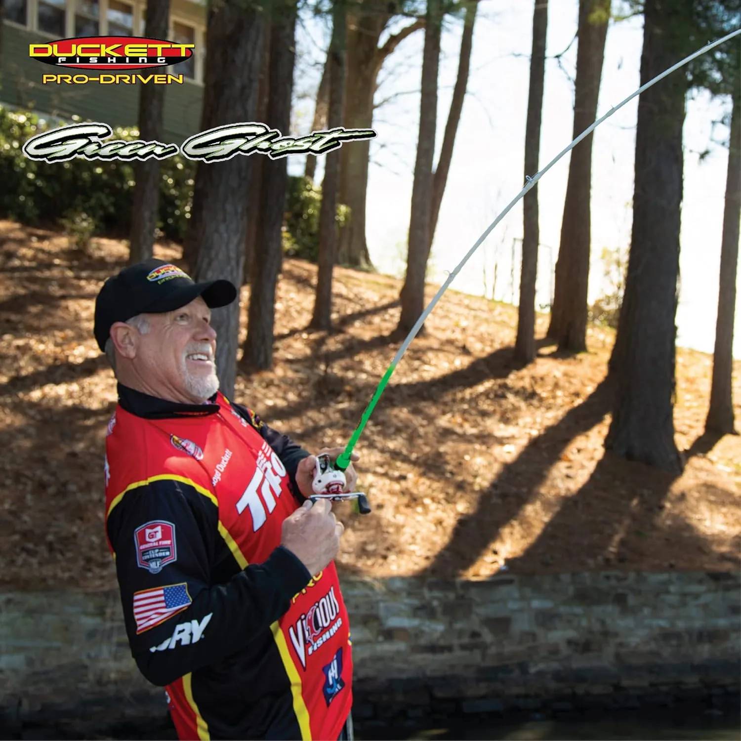 DUCKETT FISHING Green Ghost Angling Fishing Rods |True Split Reel Seat, Sensi-Touch Blanks - Available in Spinning, Casting & Crankin' Options