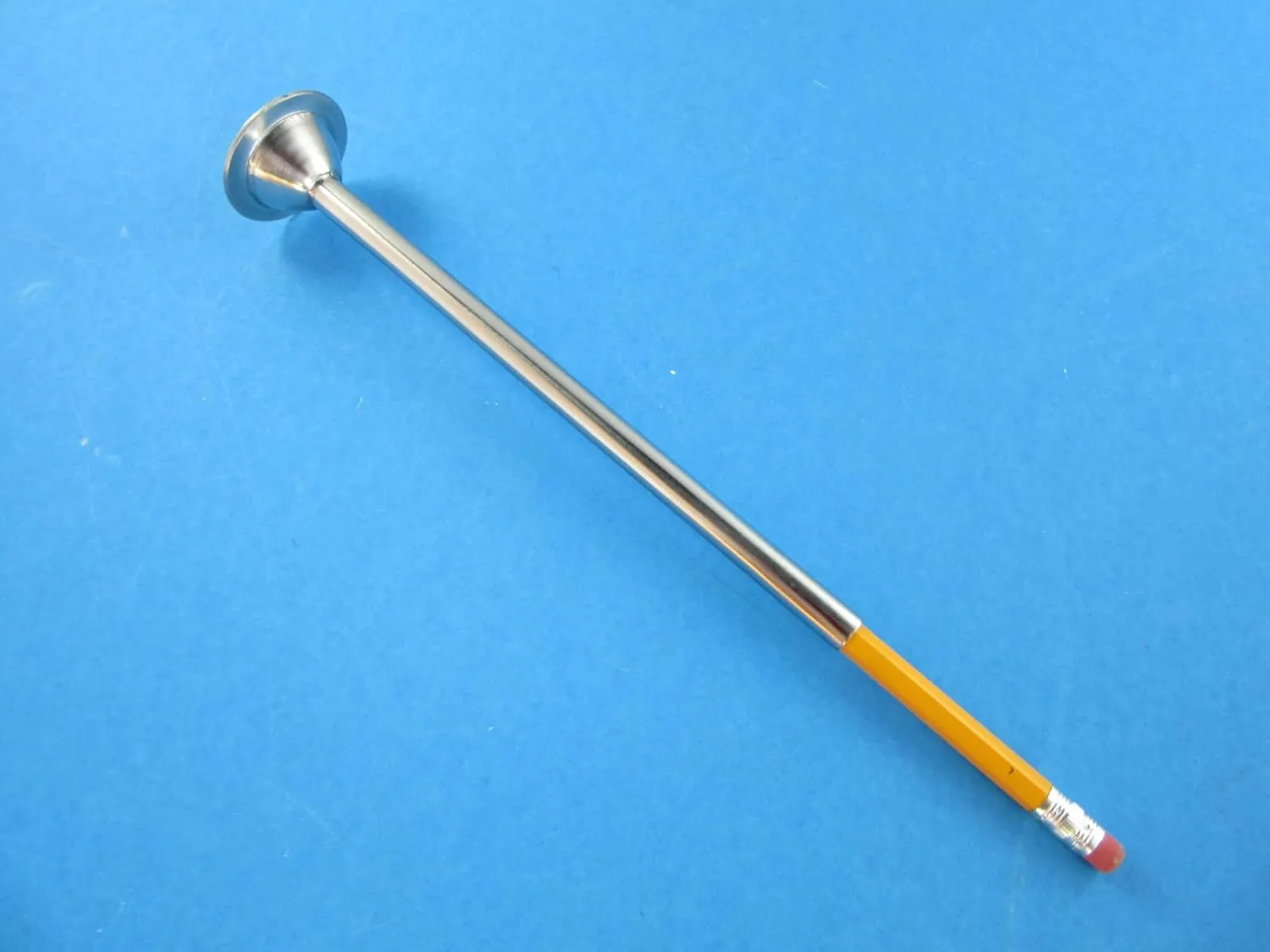 EXTRA long 3/8" snack stick tube horn for sausage stuffers. 2" Base for many standard size LEM Cabelas Northern Tool etc