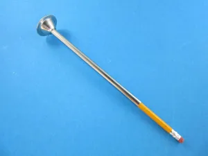 EXTRA long 3/8" snack stick tube horn for sausage stuffers. 2" Base for many standard size LEM Cabelas Northern Tool etc