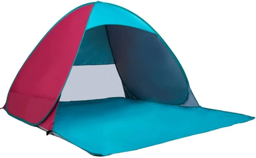 Family Tent Camping Tent Portable Lightweight for 3 to 4 People Large Size Outdoor Tent (Pink 230 * 200 * 130cm) (Pink 230 * 200 * 130cm)