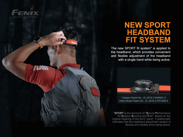 FENIX HL18R-T XP-G3 S3 USB rechargeable headlamp (Black)