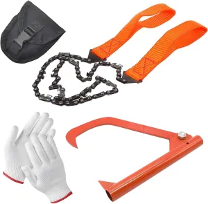 Firewood Puller Tool Pocket Hand Saw Portable Pocket Electric Saw Suitable for Camping Outdoor Survival Wood Cutting Wire Saw Hiking Hand Tool