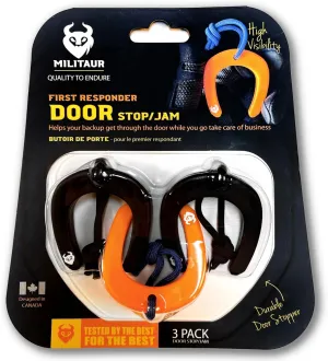 First Responder Door Stop/Jam Multi (3 Pack) – Compatible with Molle Systems, Tactical Tool for Police, EMS, EMT, Firefighters, Security
