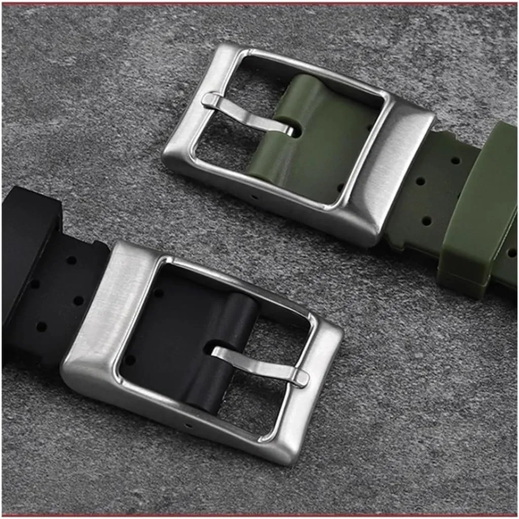 Fit for Citizen BJ8050-08E BJ8050 BJ8057 Inlaid Stainless Steel Adapter Men's Rubber Watchband