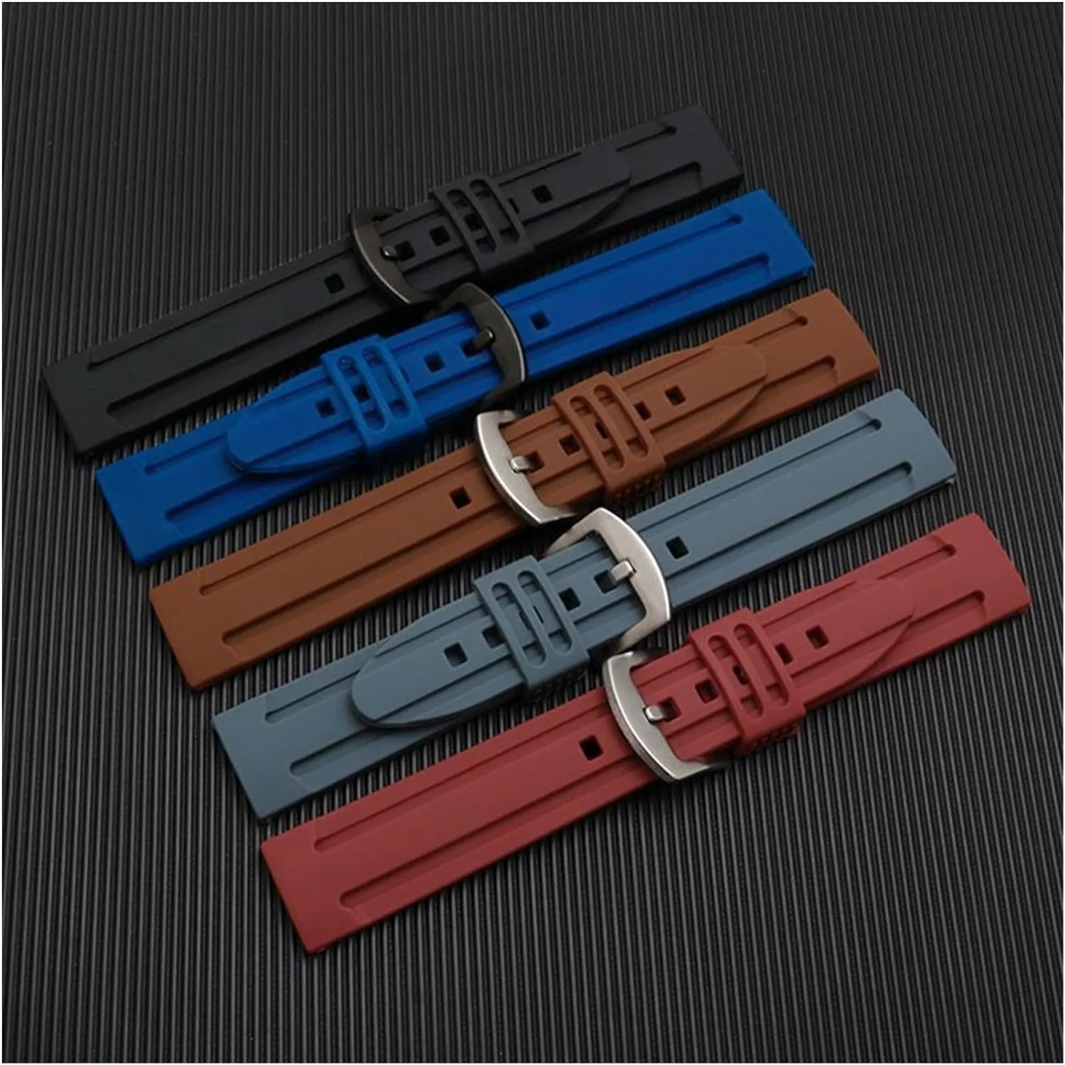 Fluorine Rubber Watch Strap Watchbands Waterproof Wristband Arrival Band