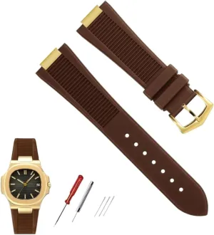 Fluorine rubber Watchband For Patek Philippe Nautilus Series 5711/5712/5980 Waterproof Watch Strap Bracelet