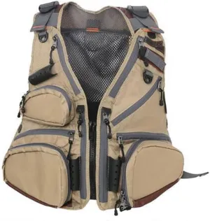 Fly Fishing Vest Pack Adjustable Mesh Vest Jacket Multi-function Pocket Outdoor