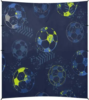 Football Pattern Geometric Beach Tent Camping Sun Shelters Portable Outdoor Canopy Sun Shade for Camping Trips Fishing Backyard Fun or Picnics Easy Setup with Carrying Bag