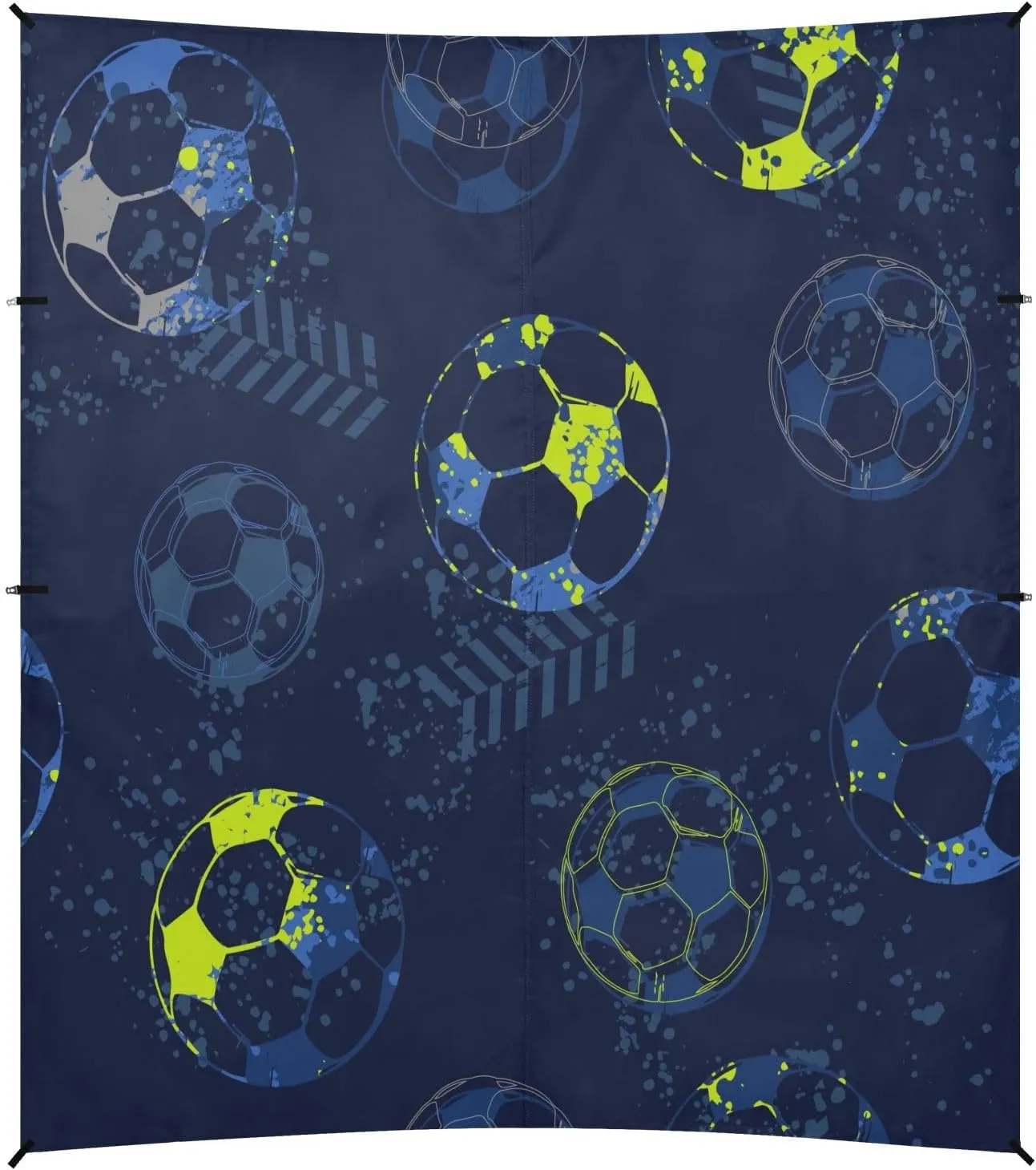 Football Pattern Geometric Beach Tent Camping Sun Shelters Portable Outdoor Canopy Sun Shade for Camping Trips Fishing Backyard Fun or Picnics Easy Setup with Carrying Bag