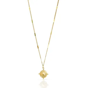 FREYA DAINTY GOLD COMPASS PENDANT NECKLACE - SAMPLE