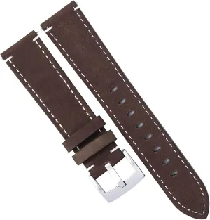 Frosted Skin Watchband Belt for Men Women Matte Leather Watch Straps Green Unisex Soft Watch Bracelet Accessories