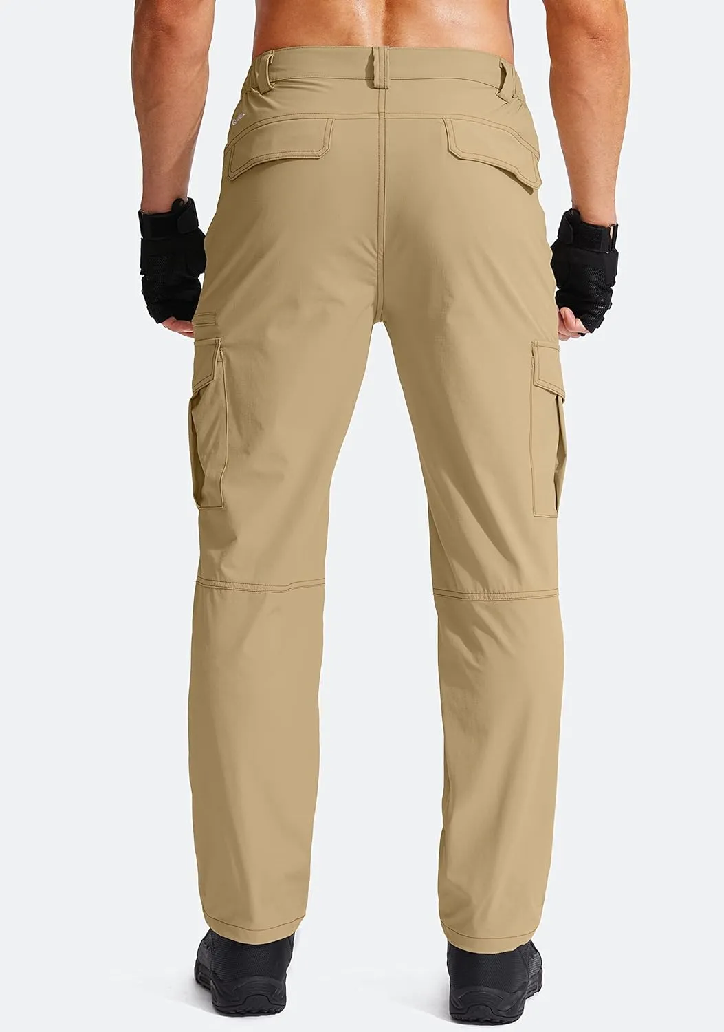 G Gradual Men's Ripstop Tactical Cargo Pants with Multi Pocket Waterproof Stretch Hiking Pants for Men Work Outdoor