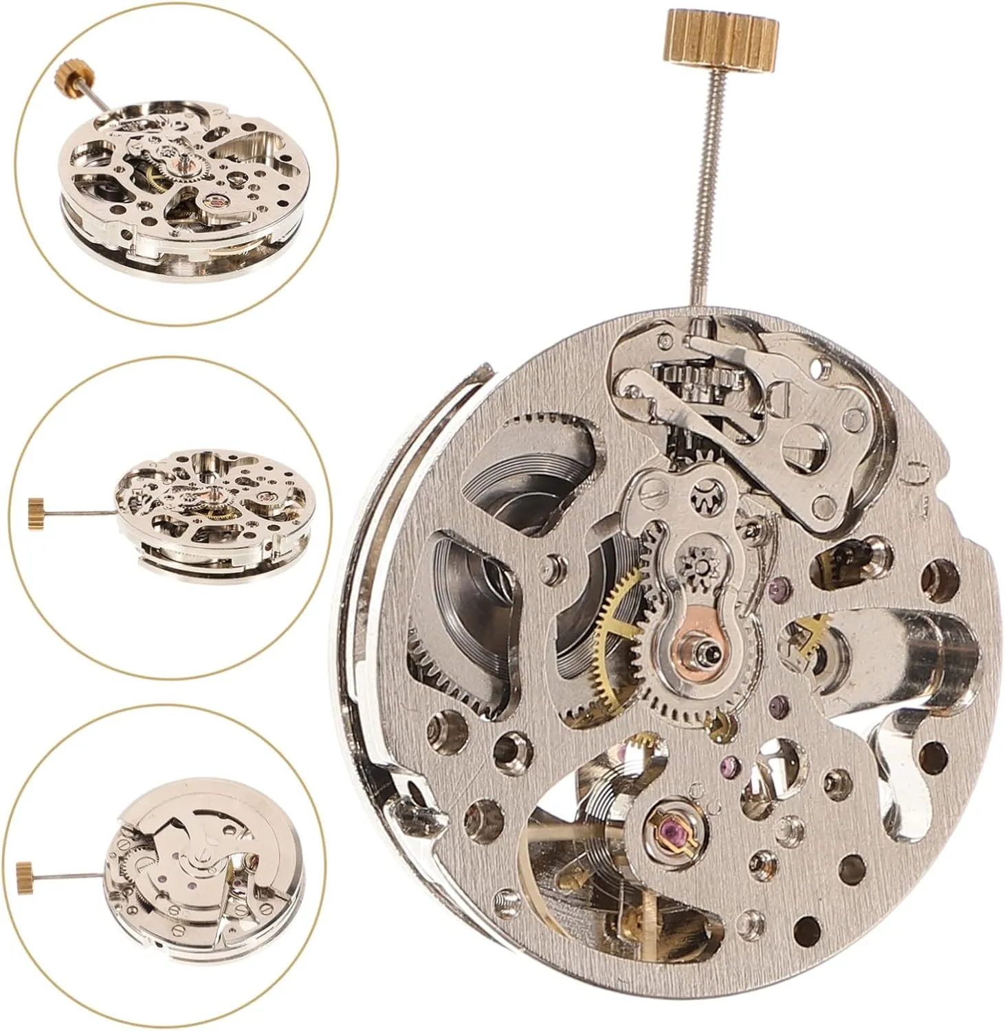 Gadpiparty 3pcs Practical Watch Movement Watch Accessories Parts Replacement for Wristband