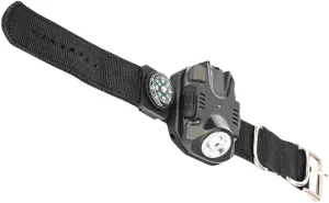 Gadpiparty Portable Led Wrist Watch Light Outdoor Utility for Camping Hiking and Night Sports Compact Flashlight with Compass