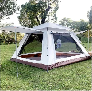 Garden Tent 4 People,Waterproof Tents Waterproof Light Sturdy Family Tents Ideal for Camping in The Garden