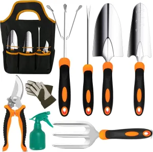Gardening Tools - Garden Tools Stainless Steel Gardening Gifts for Women Shovel Trowel Fork Rake Gardening Gloves Perfect Gardening Gifts