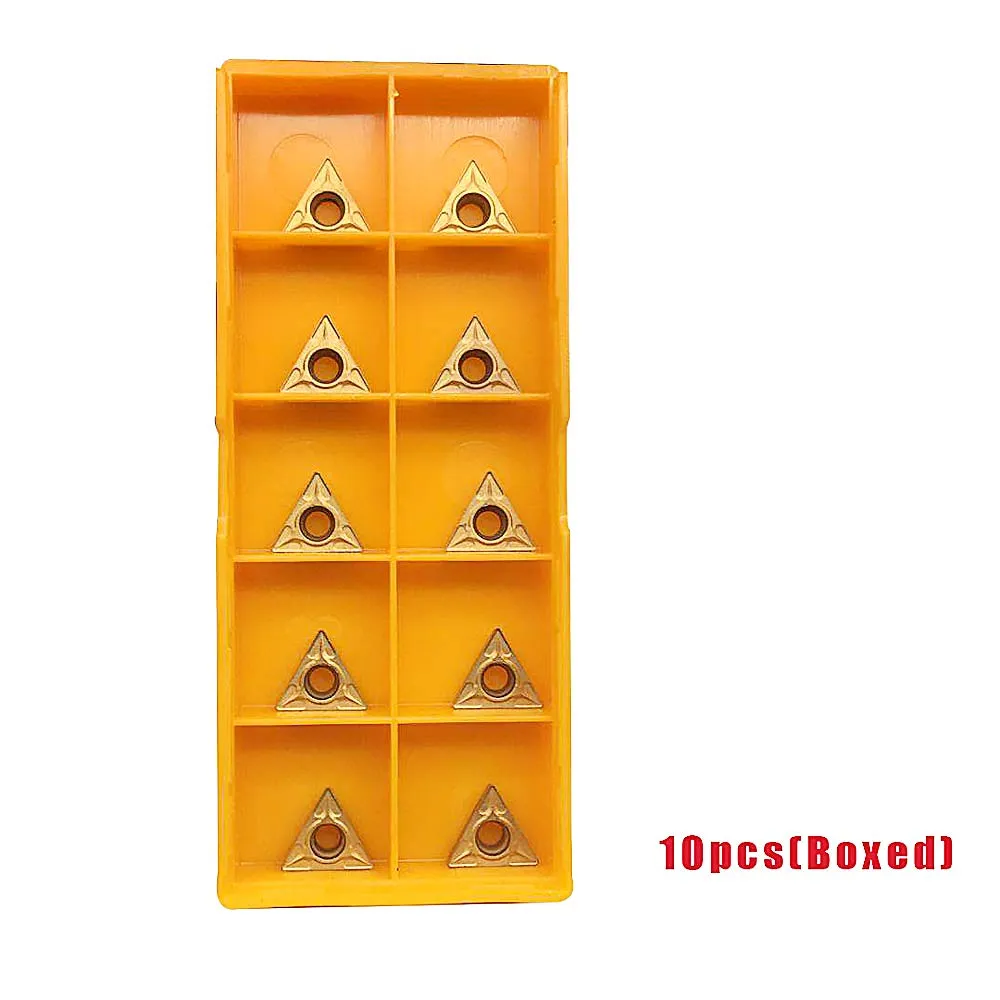 GBJ 20pcs TCMT21.51 Turning Inserts TCMT110204 TCMT21.51 Carbide Inserts TCMT Insert S08K/S10K/S12M-STFCR11 1/3" 3/8" 1/2" 91° Turning Holder Boring Bars (20 pcs TCMT21.51 Inserts)