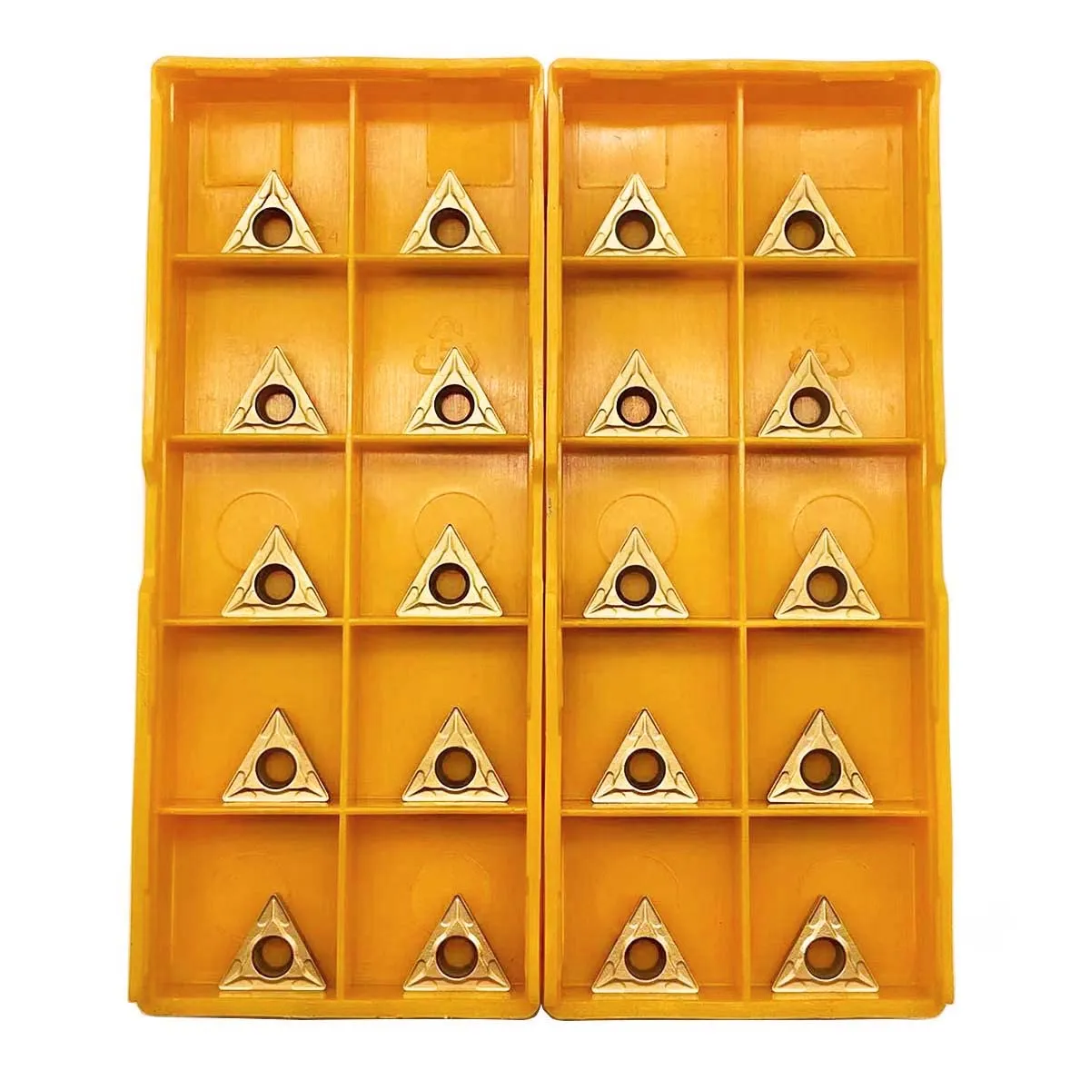 GBJ 20pcs TCMT21.51 Turning Inserts TCMT110204 TCMT21.51 Carbide Inserts TCMT Insert S08K/S10K/S12M-STFCR11 1/3" 3/8" 1/2" 91° Turning Holder Boring Bars (20 pcs TCMT21.51 Inserts)