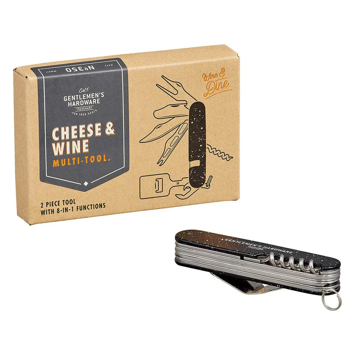 GENTLEMENS HARDWARE CHEESE AND WINE MULTI TOOL