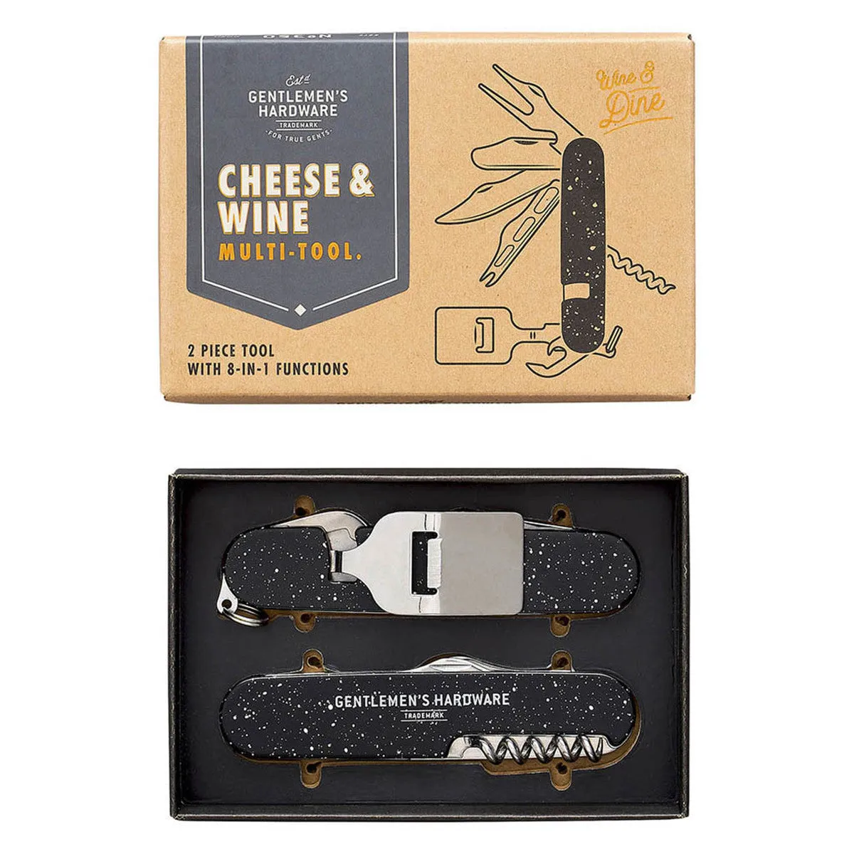 GENTLEMENS HARDWARE CHEESE AND WINE MULTI TOOL