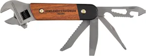 Gentlemen's Hardware Wood-Handled Multi-Tool, 9-in-1, Wrench