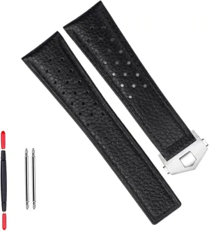 Genuine Calfskin Leather Watchband For TAG For HEUER MONACO CARRERA Watch Strap Bracelet