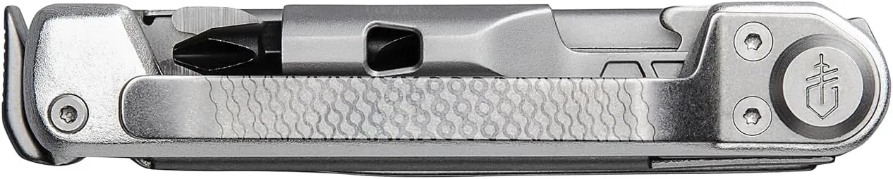 Gerber Gear Armbar Trade 8-in-1 Multi-tool - 2.5" Plain Edge Blade, Pry Bar, Hammer - EDC Gear and Equipment - Silver