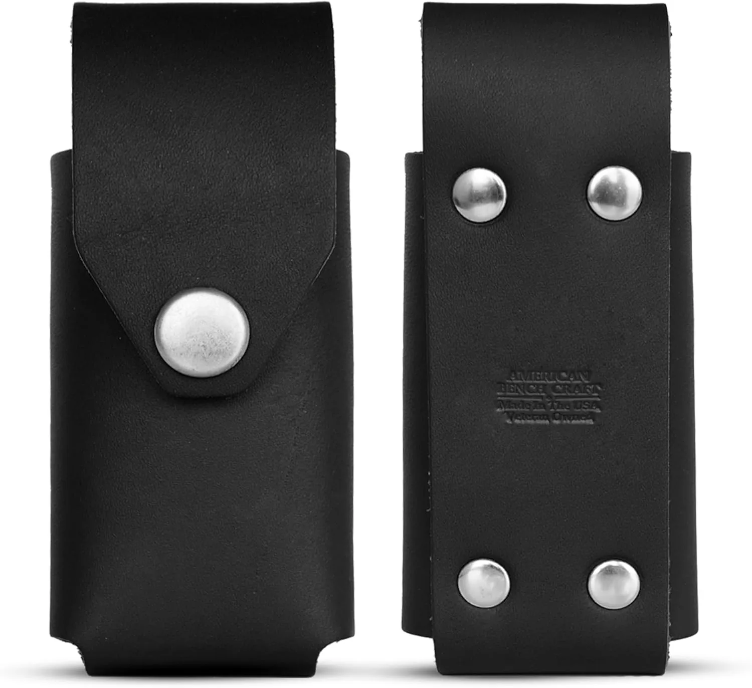 Gerber Leather Multitool Sheath for Suspension & Suspension NXT (Black) - Full Grain Leather Belt Tool Holder - Multi Tool Holster With Solid Brass Rivets