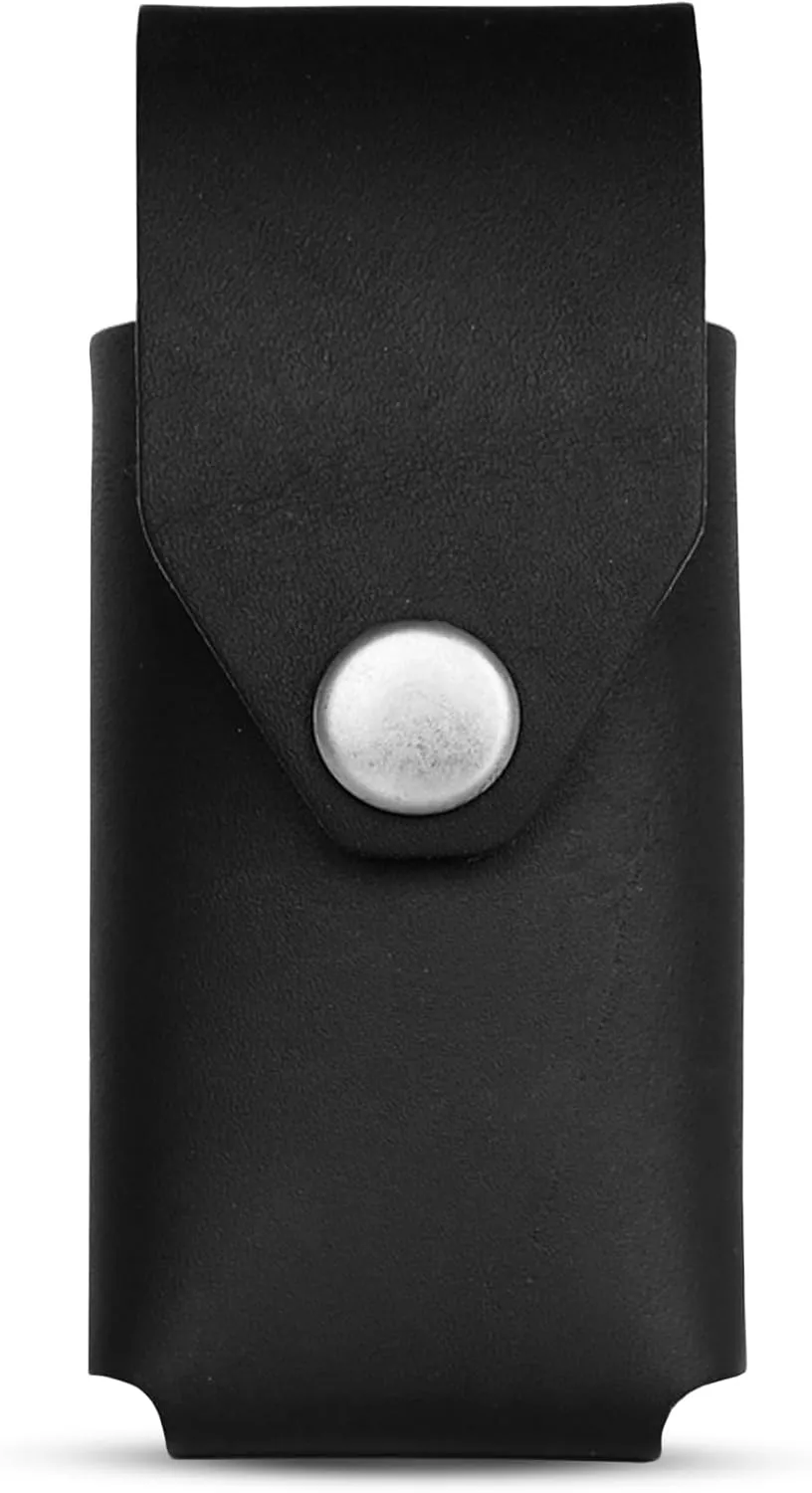 Gerber Leather Multitool Sheath for Suspension & Suspension NXT (Black) - Full Grain Leather Belt Tool Holder - Multi Tool Holster With Solid Brass Rivets