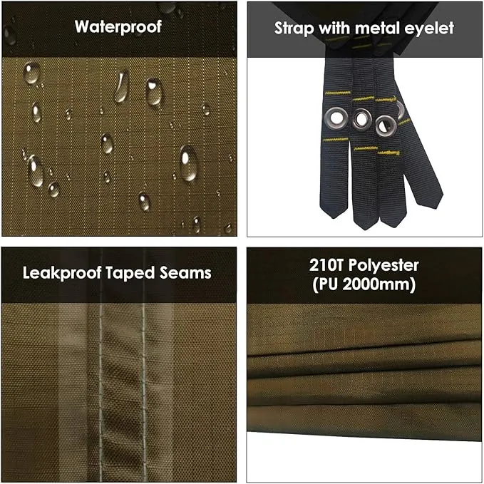 Gold Armour Tent Footprint, Camping Tarp Waterproof Ultralight - 84x60in | 84x84in | 84x96in | 82x106in | 120x108in | 120x120in | 120x144in Floor and Ground Tarps for Camping (OD Green 84x96in)