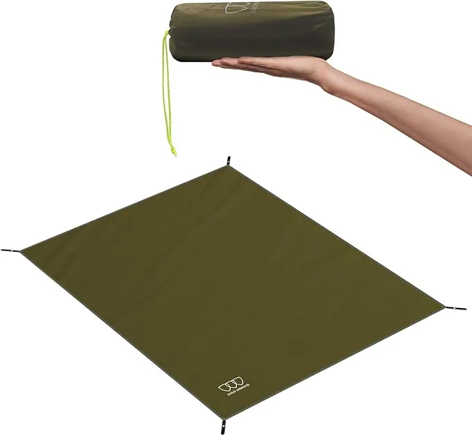 Gold Armour Tent Footprint, Camping Tarp Waterproof Ultralight - 84x60in | 84x84in | 84x96in | 82x106in | 120x108in | 120x120in | 120x144in Floor and Ground Tarps for Camping (OD Green 84x96in)