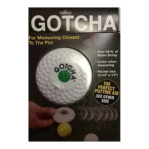 Gotcha Golf Tape Measure Closest To Pin Fits In Bag NEW