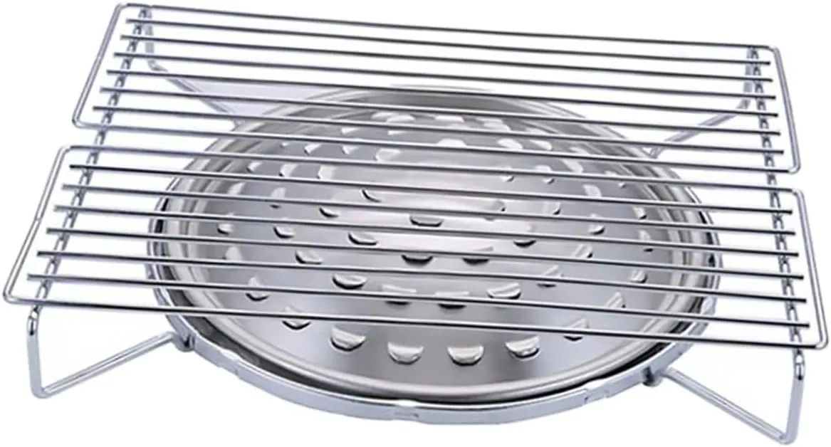 Griddle Grill Camping Barbecue Shelf Grill Tool Rack Grate for Bbq Utensils