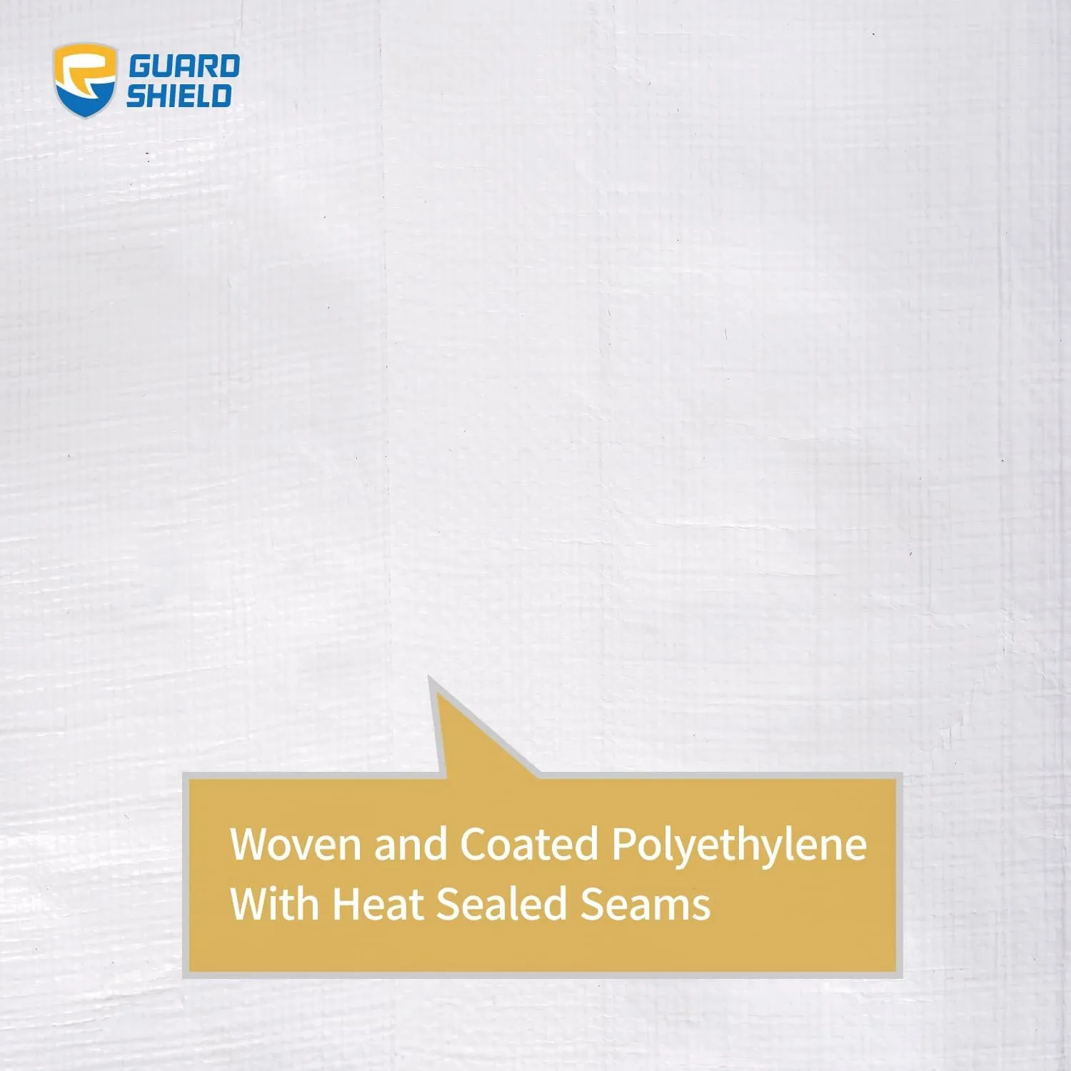 GUARD SHIELD White Tarps Heavy Duty Waterproof 8x10 Feet Large Thick Tarp Cover 12mil
