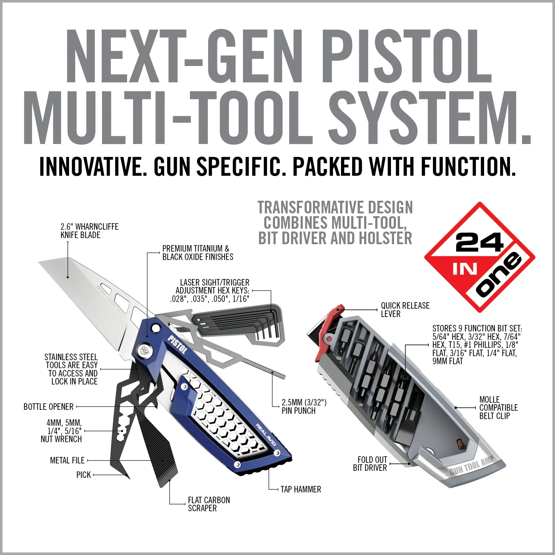 Gun Tool Amp® - Pistol