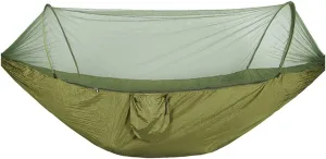 Hammock Portable Outdoor Parachute Hammocks Camping Hammock with Mosquito Net Camping Stuff for Hiking Backpacking Tree Jungle for Outdoor Camping and Picnic