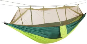 Hammock Rain Fly Tarp for Camping and Backpacking Lightweight Outdoor Tent Easy Setup with Stakes and Ropes Dark Green and Green