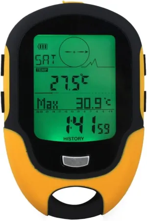 Handheld GPS Navigation Tracker Locator Tracker Receiver Portable Digital Altimeter Barometer Compass Navigation(2PCS)