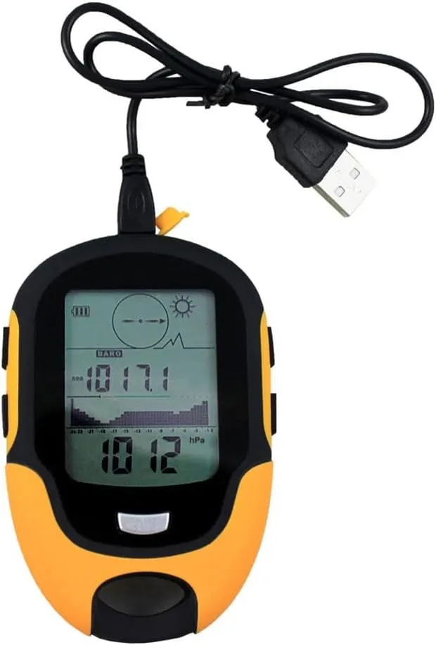 Handheld GPS Navigation Tracker Locator Tracker Receiver Portable Digital Altimeter Barometer Compass Navigation(2PCS)