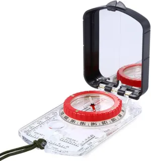 HBJWOV LED Light Luminous Compass with Anti-Shock Stable Waterproof Hiking Climbing Multifunctional Compass