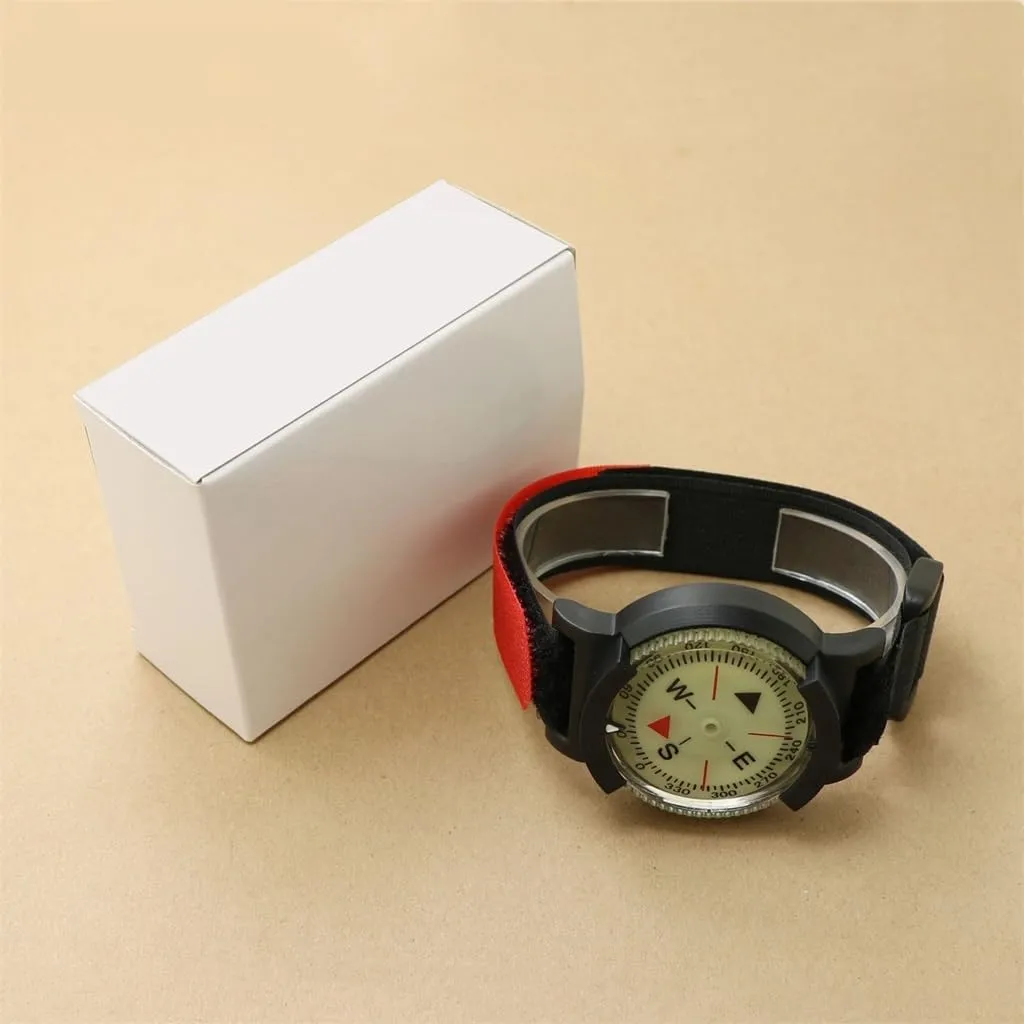 HBJWOV Small Diving Needle Compass Waterproof High Precision Watch Compass Stable Direction with Luminous
