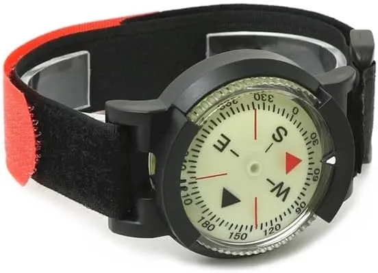HBJWOV Small Diving Needle Compass Waterproof High Precision Watch Compass Stable Direction with Luminous