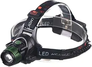 Head Torch,Rechargeable Led Headlamp ， Lighting Patterns Adjustable Zoom Head Lamp, Suitable for Running, Walking, Camping, Reading, Hiking