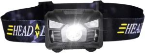 Headlamp Body Motion Sensor Headlamp Induction USB Rechargeable Headlight 2 Switch Modes Head Flashlight Torch lamp (Emitting Color : Red) (Black)