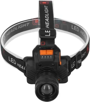 Headlamp Flashlight, Head Lamp USB Rechargeable 3 Light Modes LED Lens 1500lm Head Flashlight for Emergency Camping Fishing