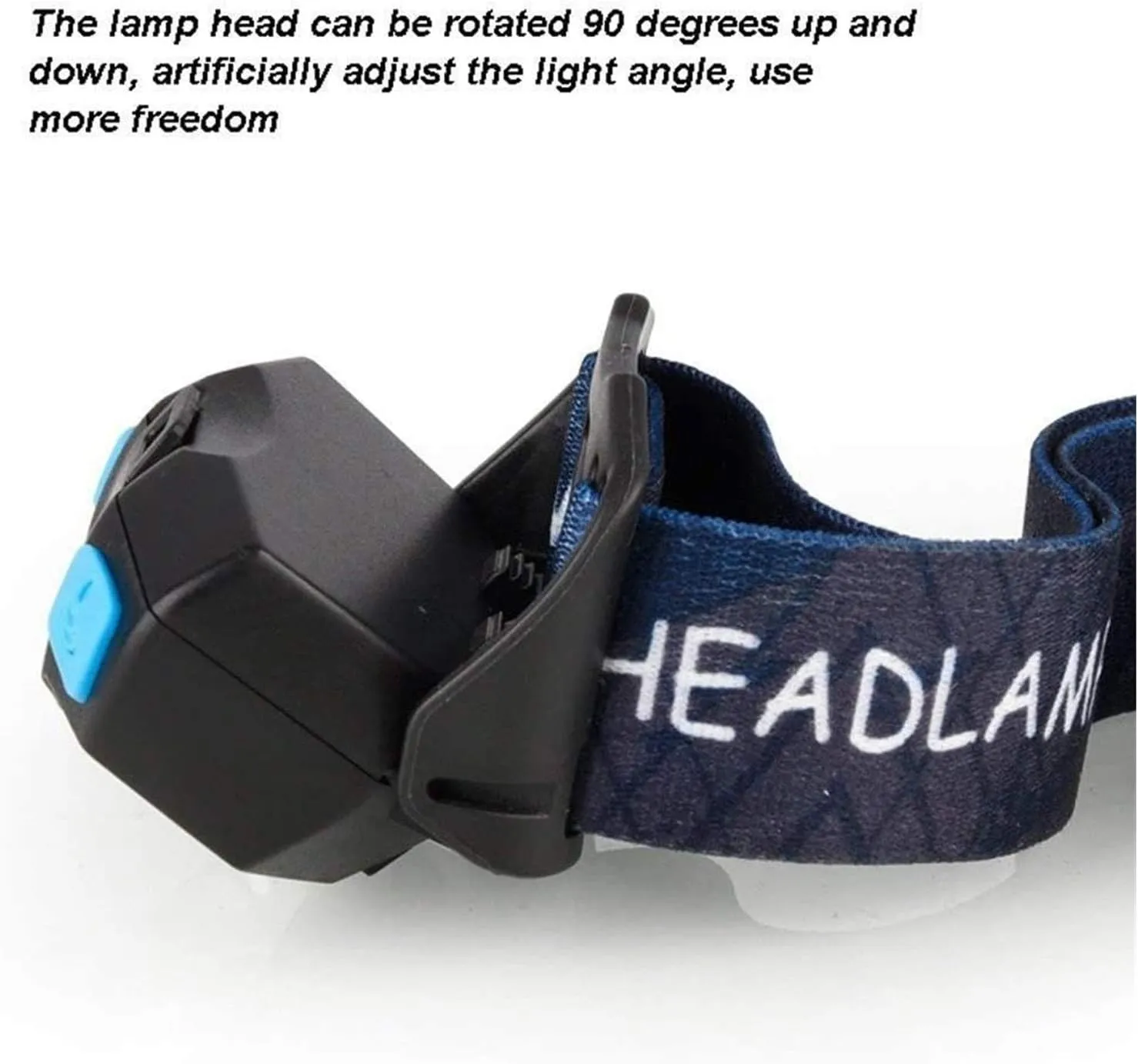 Headlamp Rechargeable, Super Bright Motion Sensor Head Lamp Flashlight, Waterproof LED Headlight, 3 Modes Head Lights for Camping Cycling Running Fishing (Color : Black)