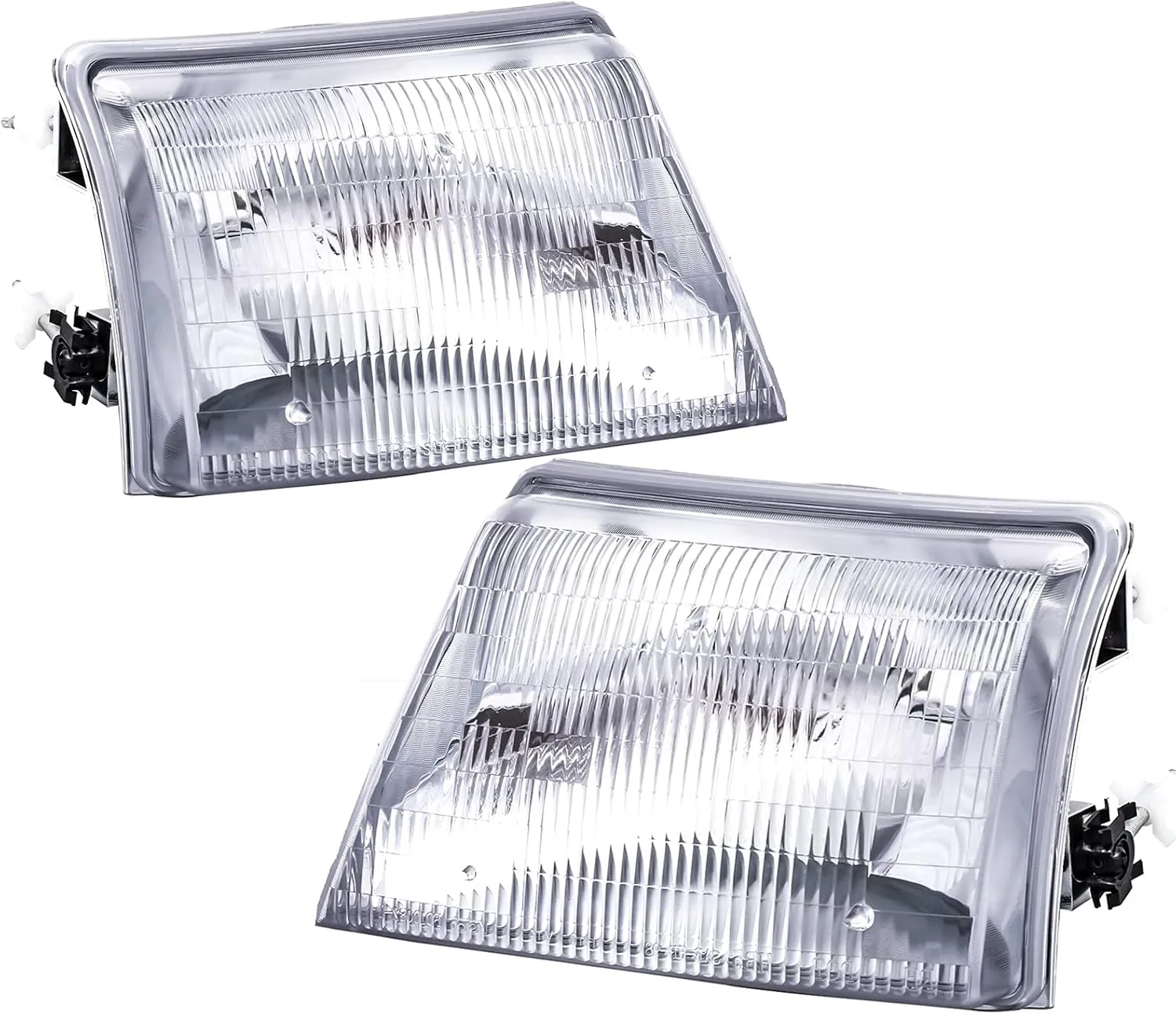 Headlights Assembly Replacement for 1998 1999 2000 Ford Ranger Pickup Truck Headlamp Assembly Driver and Right Passenger Side, Factory OE Style